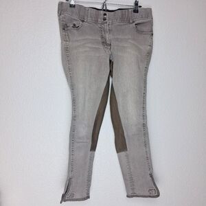 Goode Rider Womens Riding Jeans Size 32R Two Tone Brown